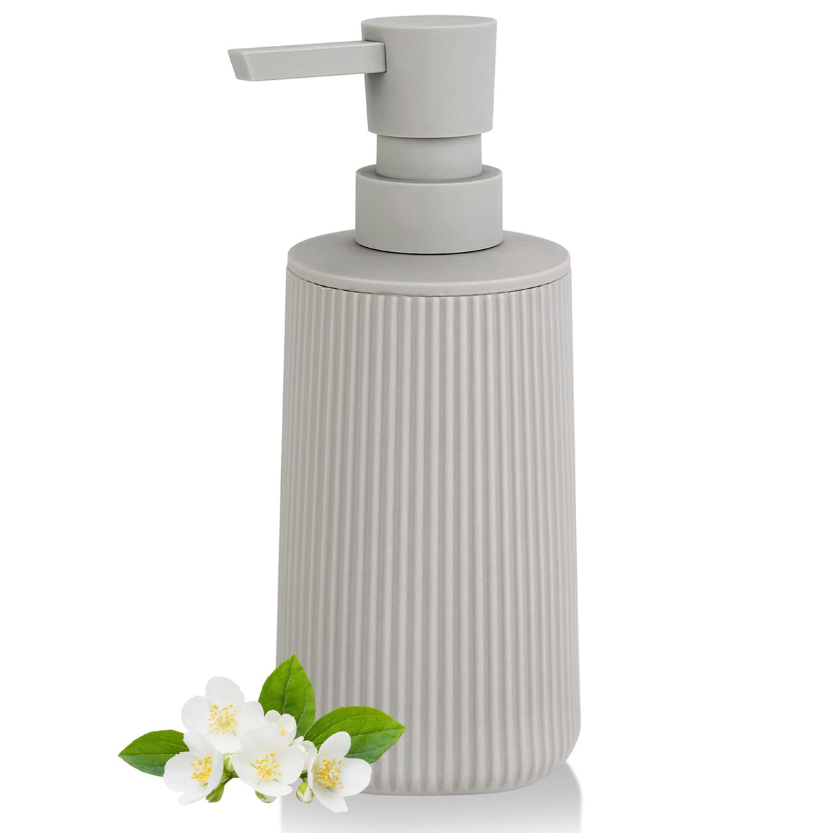 Hand Soap Dispenser, Beige Soap Dispenser Bathroom, Refillable Washing up Liquid Soap Dispenser Kitchen (Beige)