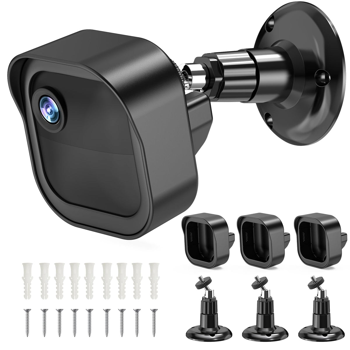 3-Pack New Blink Outdoor 4 Camera Mount, 360? Adjustable Security Mounting Bracket with Weatherproof Protective Cover Case, Blink Camera Accessories