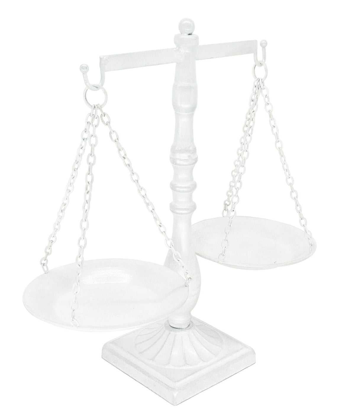 Owlgift Vintage Style Metal Storage Tray for Jewellery Cosmetics White