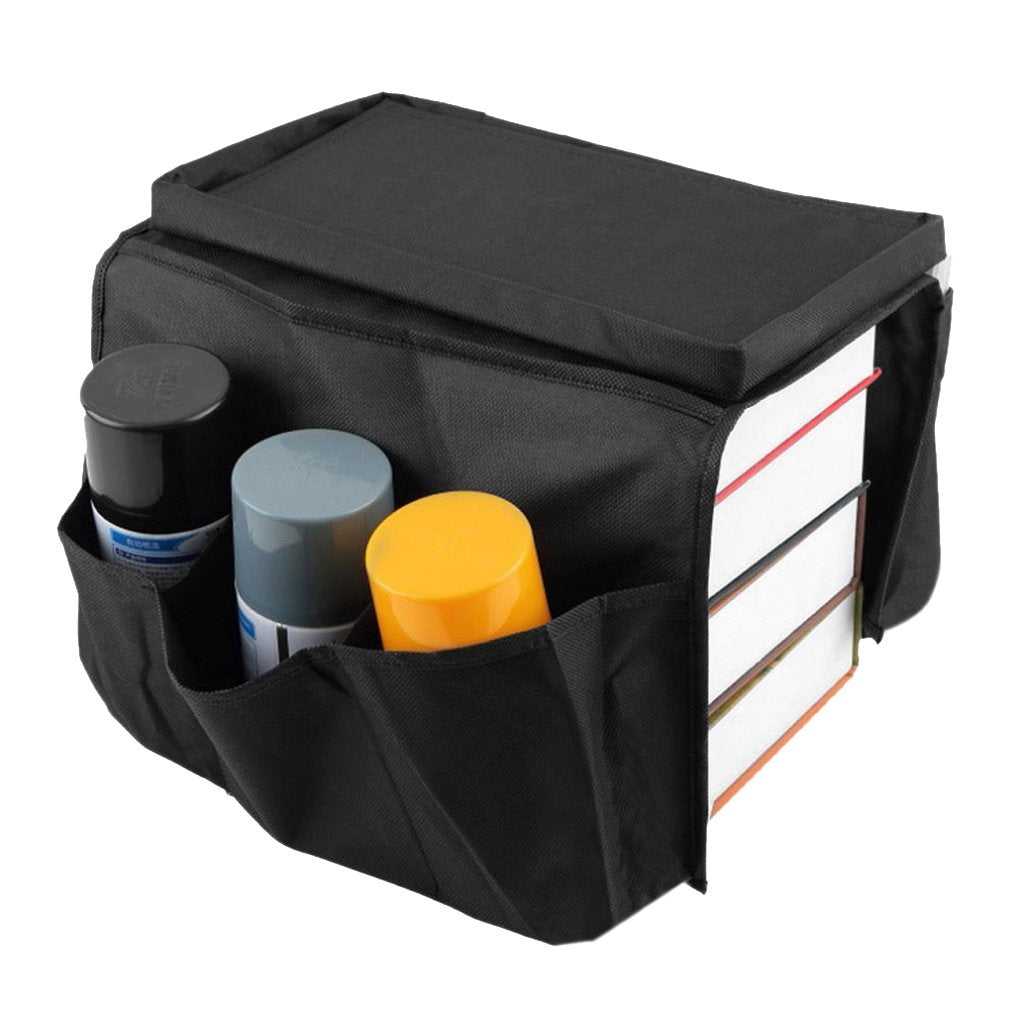 Sofa Armrest Organizer with Cup Holder Couch Tray Armchair Caddy Pockets Storage Arm Rest Chair Desk Sofa Organiser TV Remote Control Holder for