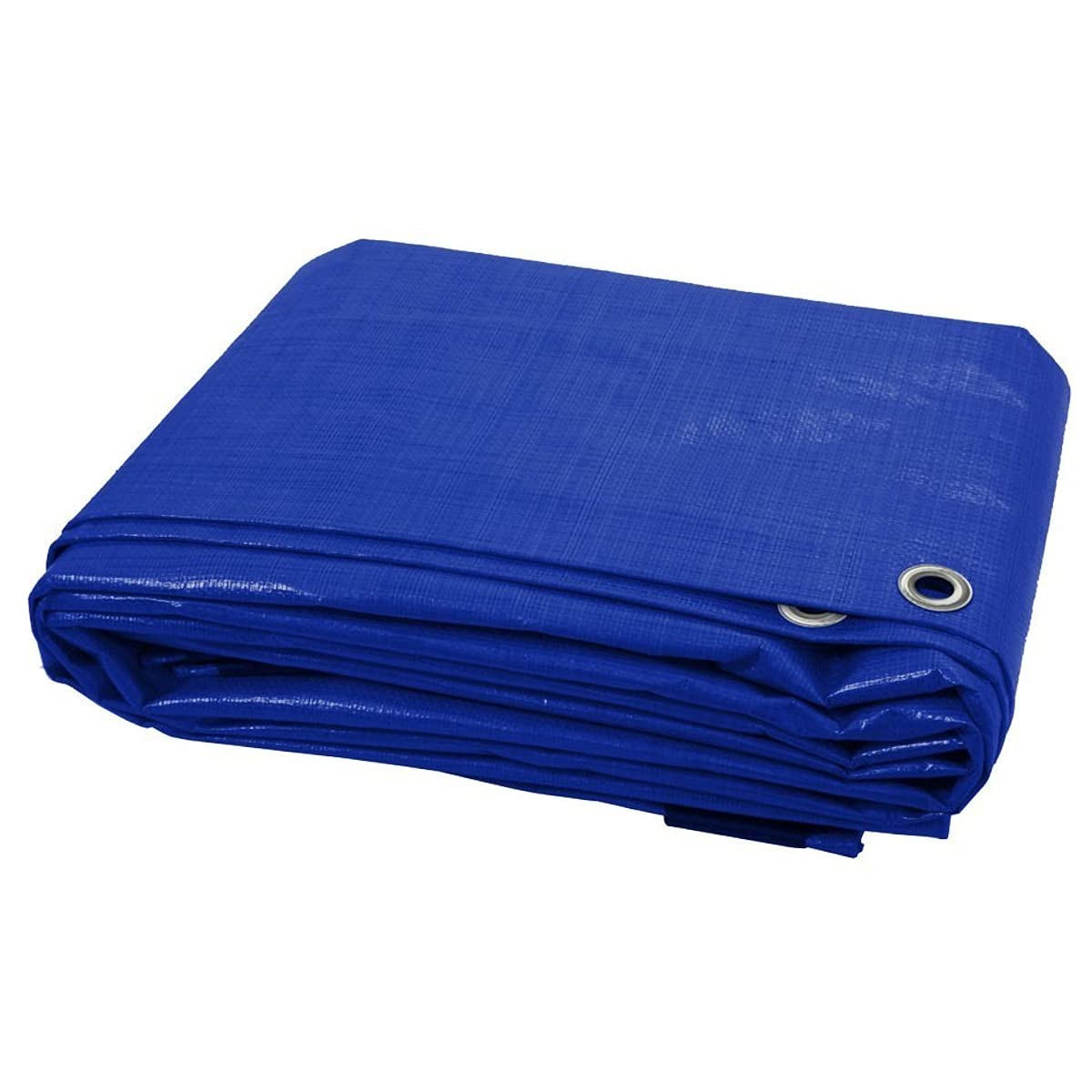 4 x 6 m Blue Tarpaulin Waterproof Tarp Sheet Cover, Groundsheet - Waterproof, Weatherproof, Frost-Resistant, UV Protection, Universal, Multipurpose,