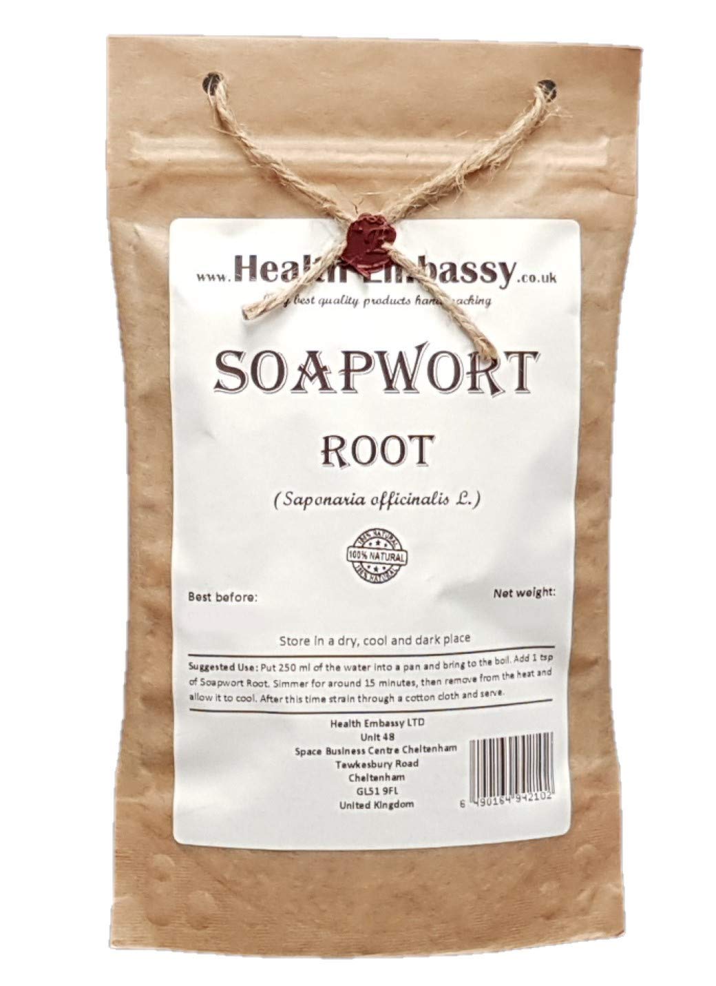 Health Embassy Soapwort Root (Saponaria officinalis L), 100 g