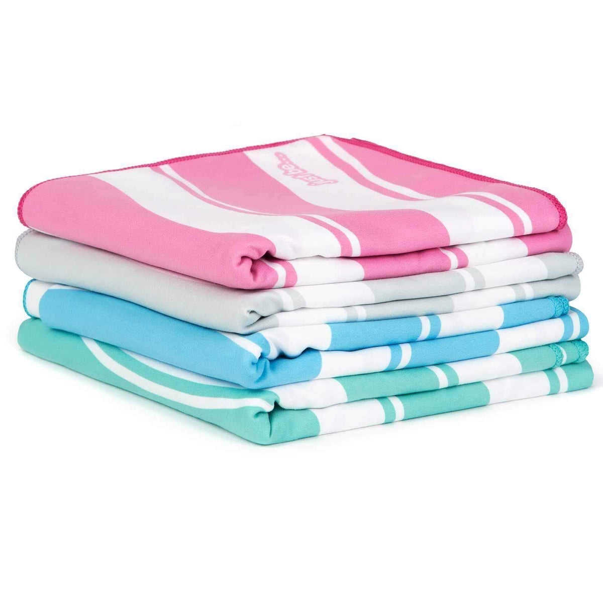 just be... Microfibre Beach Towel Gym Towel - Lightweight Compact Swimming Quick Dry Towel Anti-Sand - Beach Towels for Adults and Kids