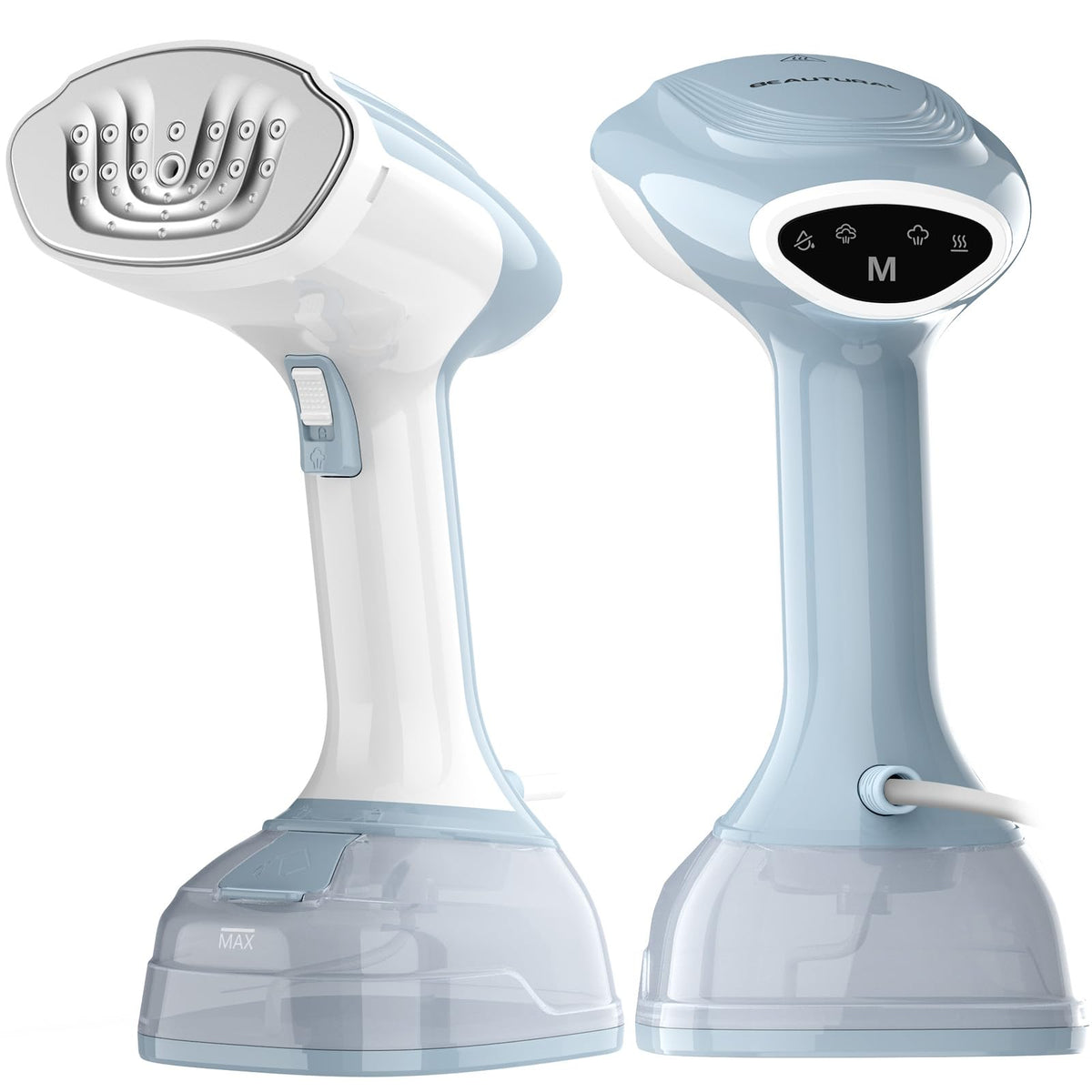 BEAUTURAL Portable Garment Steamer for Travel & Home Use, 25-Second Fast Heat-Up, 2 Steam Settings, 330ml Tank, Handheld Clothes & Fabric Wrinkle