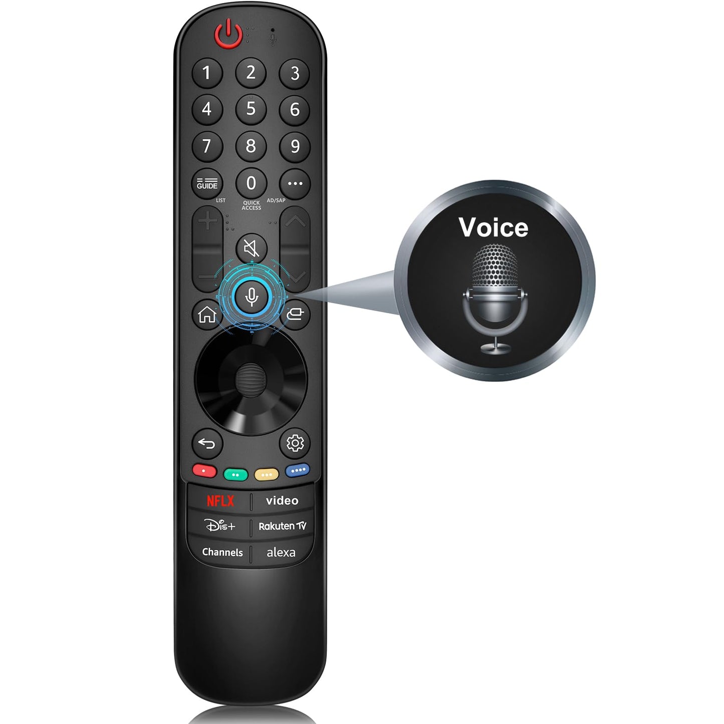 Voice Magic Remote Control for LG TV, Replacement for LG Original Remote MR20GA MR21GA MR22GA MR23GA, Suitable for LG UHD OLED QNED NanoCell 4K 8K