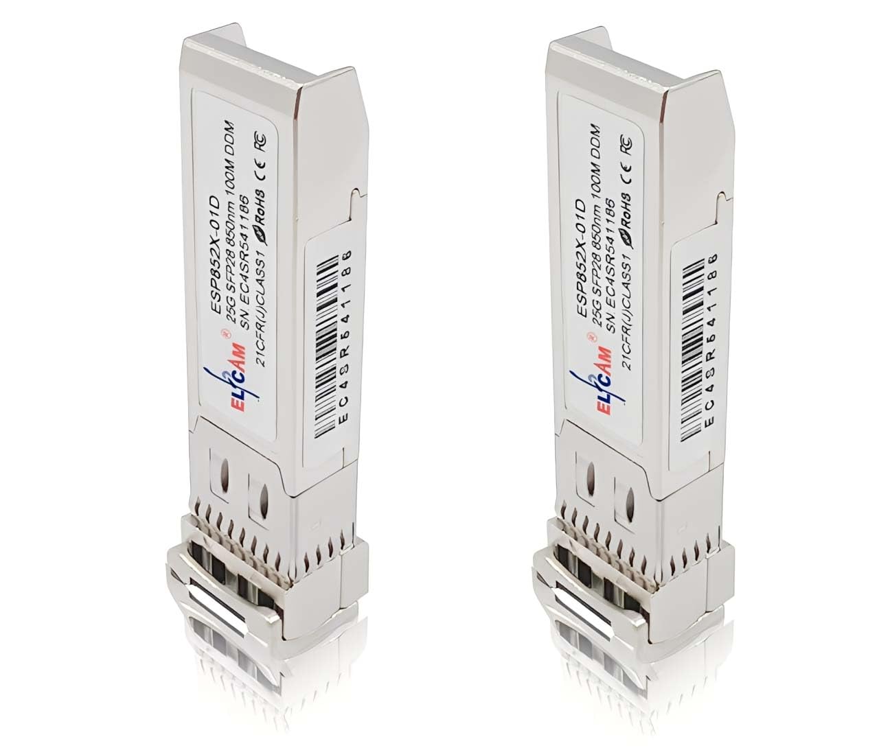 Elfcam? - 25G SFP28 SR Transceiver Module Compatible with Cisco,SFP28 25GBASE-SR 850nm 100m DOM LC Duplex MMF,Set of 2