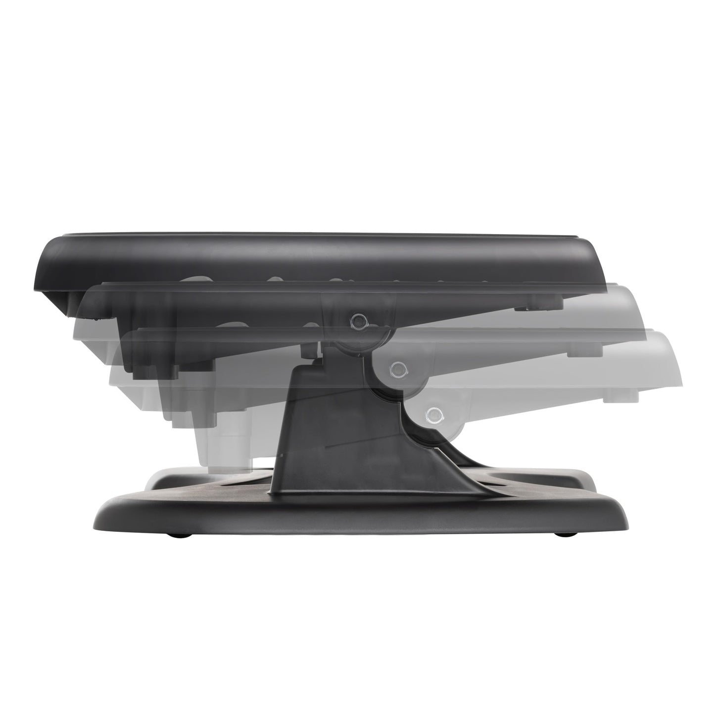 Unilux Nymphea Ergonomic Footrest – Adjustable Height & Tilt, Anti-Slip, Black, 42 x 32 cm
