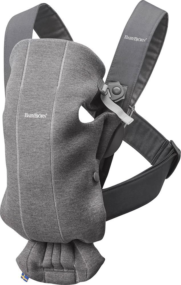 BabyBj?rn Baby Carrier Mini, 3D Jersey, Dark grey