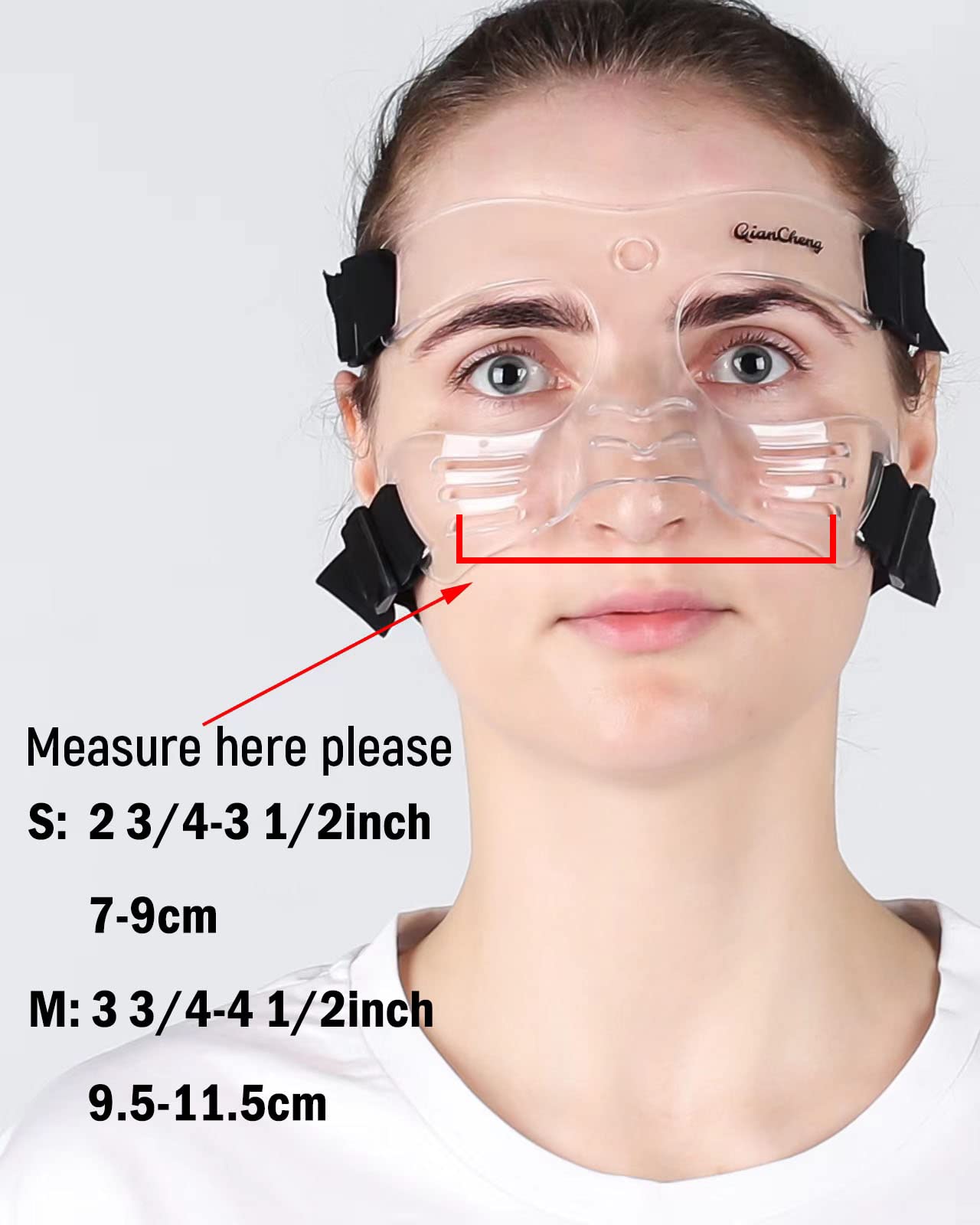 QianCheng Nose Guard Shield, Protective Guard L5 Small Size with Padding for Children and Teenagers, QC-L5-S