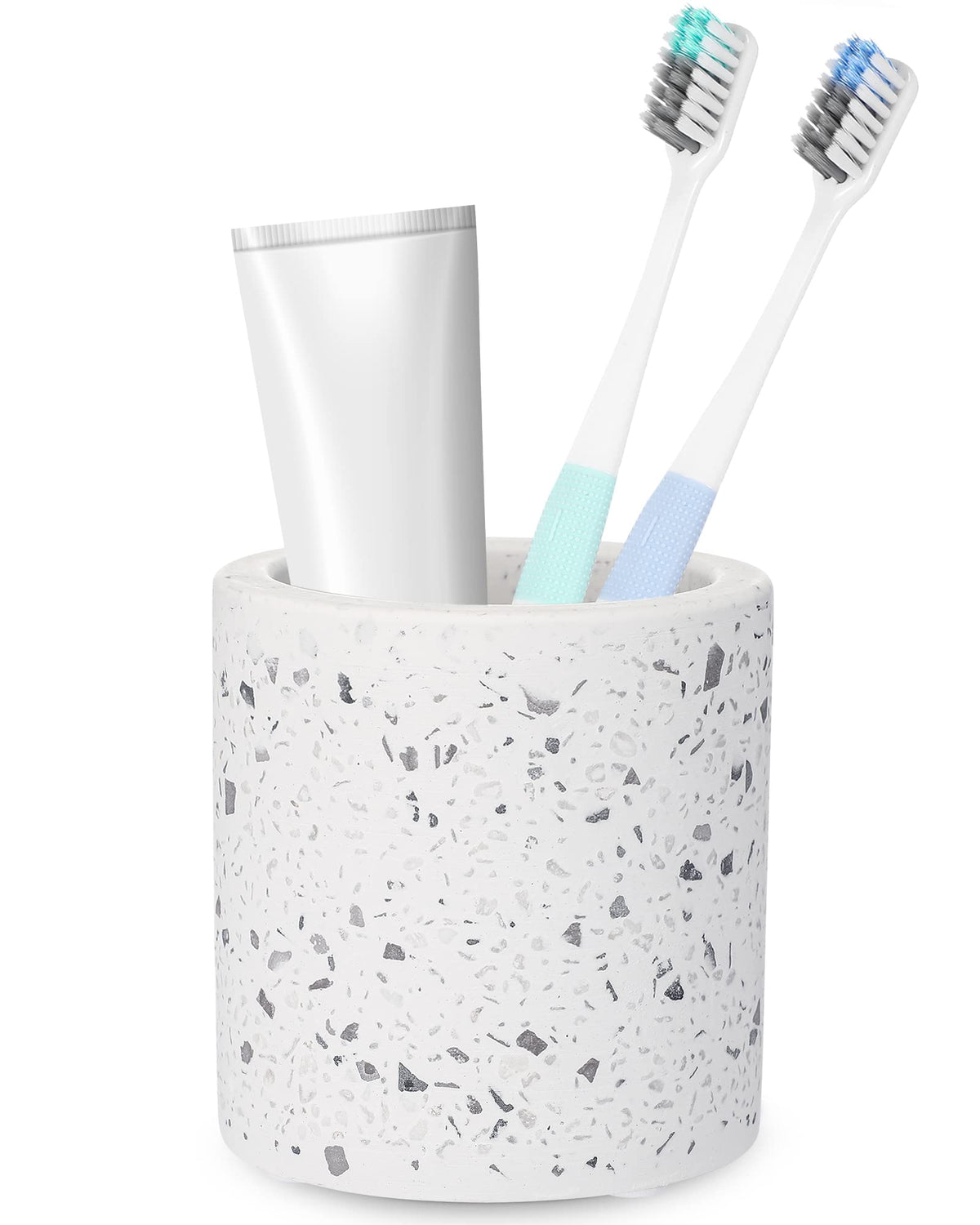 Diatomite Toothbrush Holder, BOJDOPIE Water Absorption Quick Drying Bathroom Countertop Organizer, Stand Cup for Toothpaste Makeup Brushes Razors