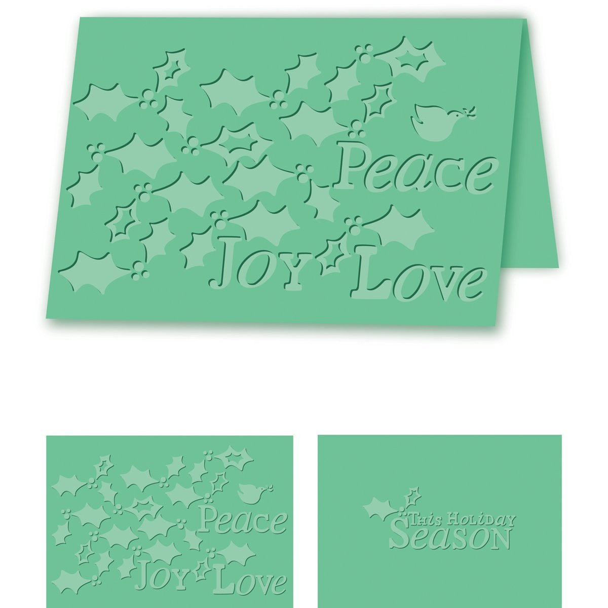 Craftwell USA Holiday Holly Embossing Folder, 8.27 by 11.69-Inch