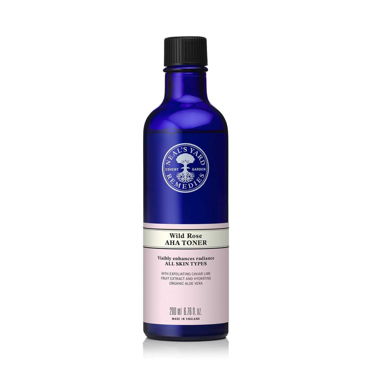 Neal's Yard Remedies Wild Rose AHA Toner, Enhances Radiance, Renews & Refines, Vegan & Cruelty-Free, 200ml
