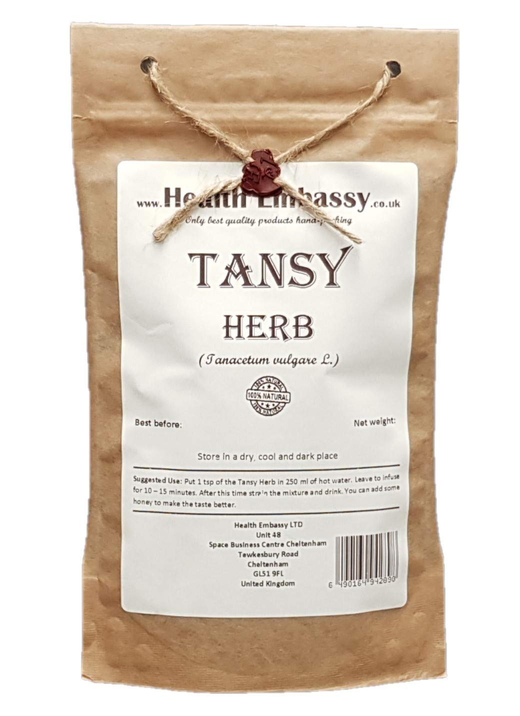 Health Embassy Tansy Herb (Tanacetum vulgare L), 100 g