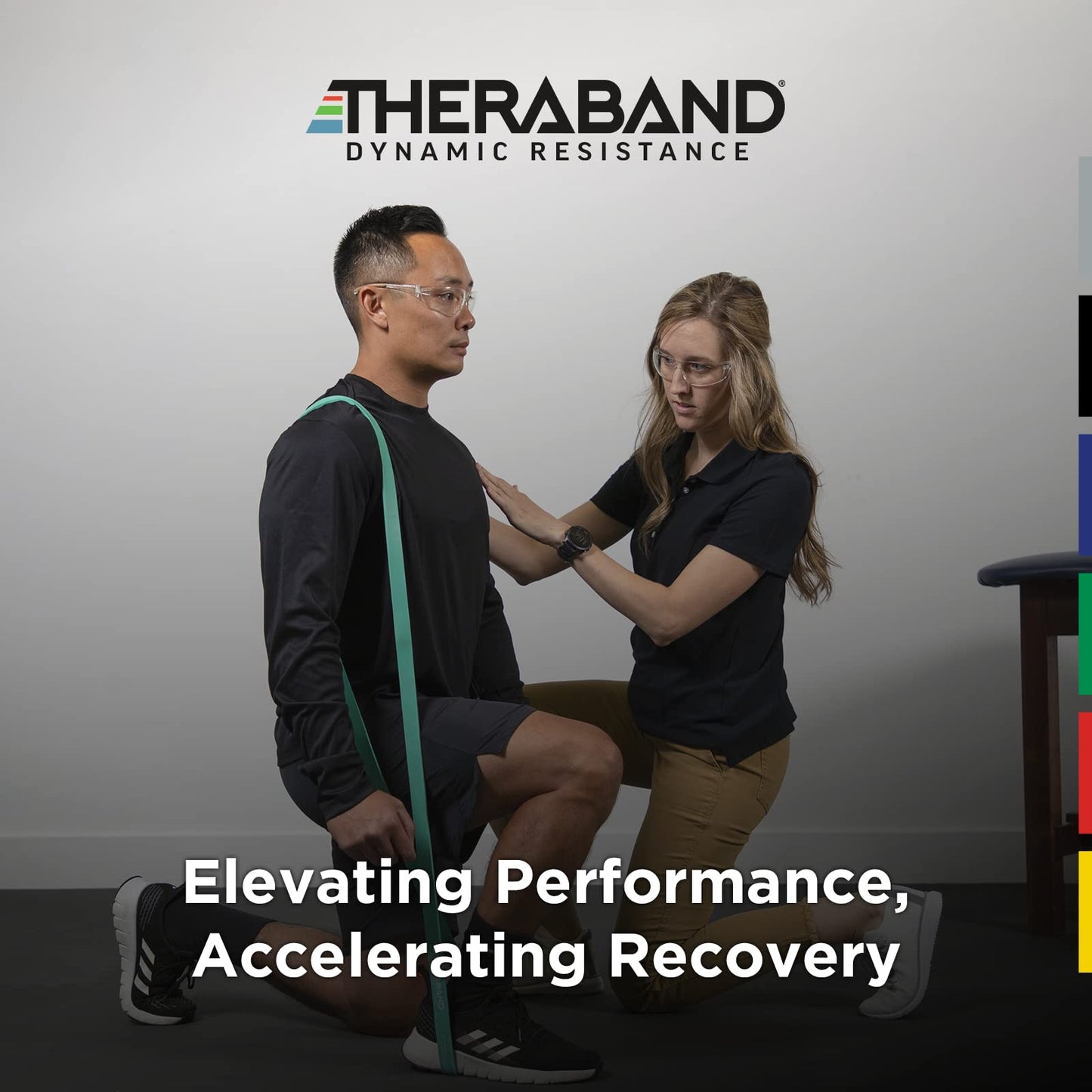 Theraband Heavy (35-50 lbs), Multi