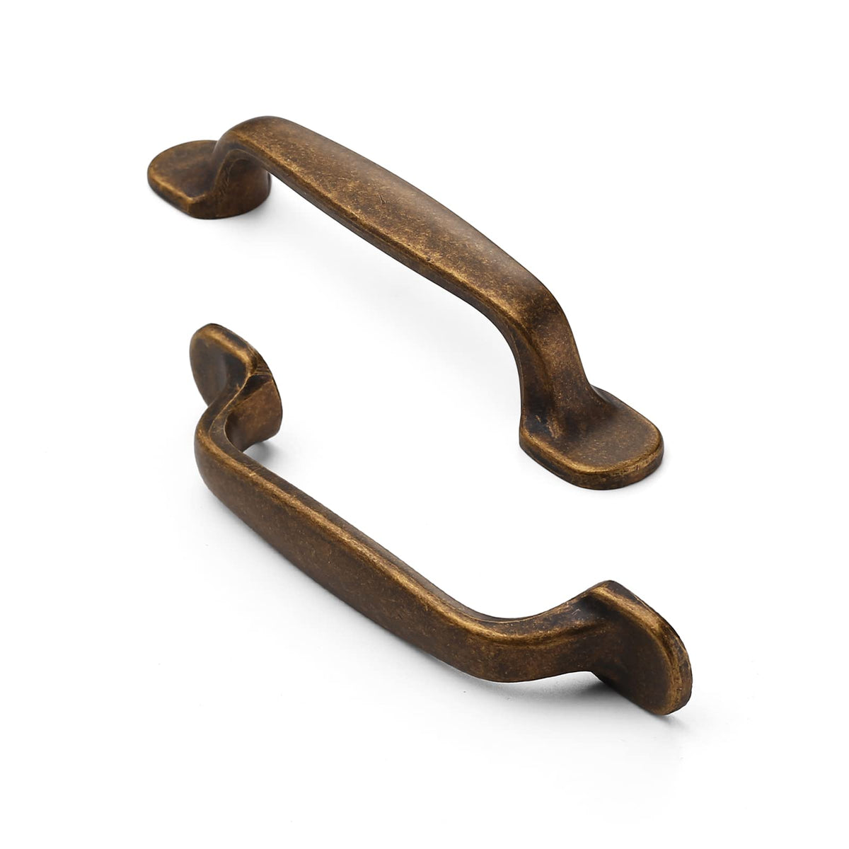 FURNIWARE 5Pack Antique Brass Kitchen Cupboard Handles, Cabinet Hardware Drawer Appliance Pulls, Kitchen Cabinet Drawer Wardrobe Door Handles,Brass- 3