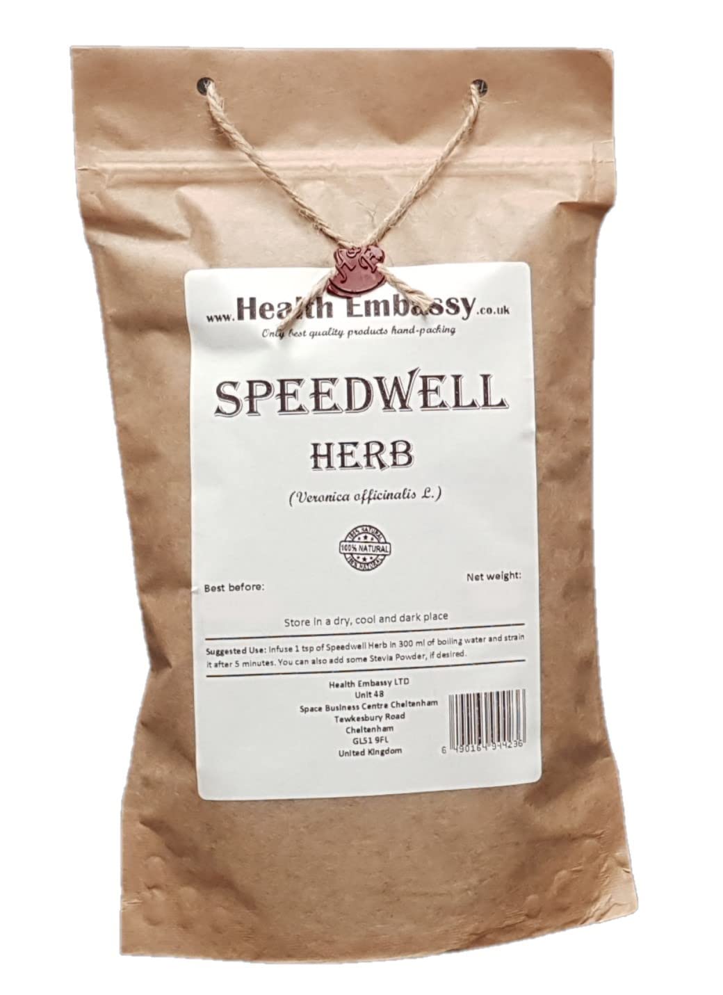 Health Embassy Speedwell Herb (Veronica Officinalis ? Veronicae Herba) (100g)