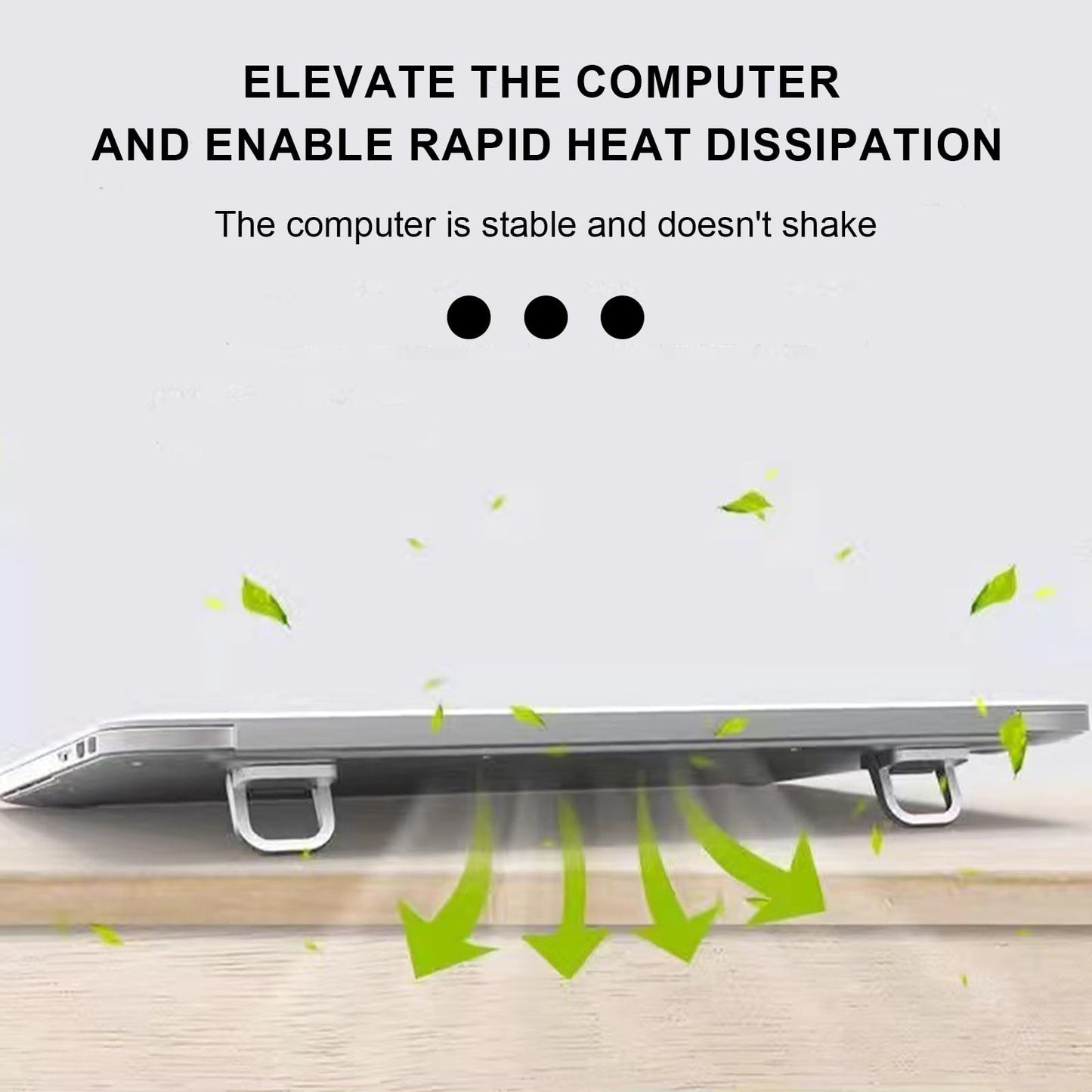 Keyboard Riser - Homiladi 4 Pcs Portable Self-Adhesive Laptop Feet | Mini Invisible Computer Keyboard Stand