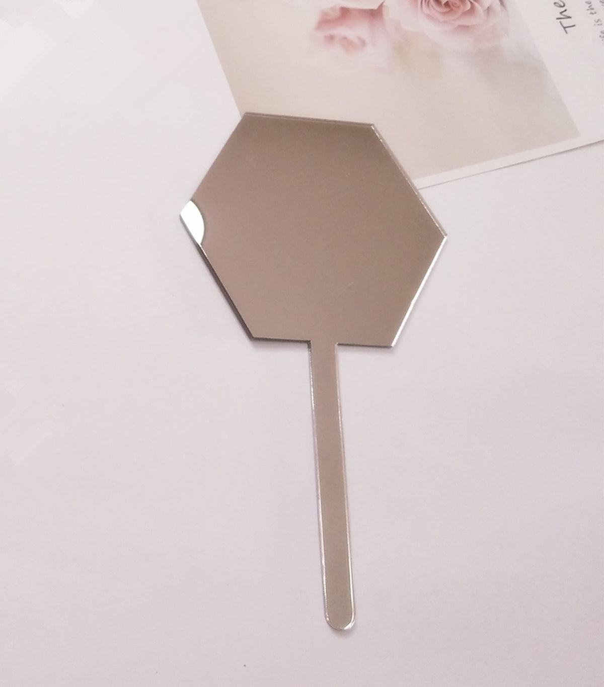 12PCS Blank Hexagon Acrylic Cake Toppers, Personalised Cake Topper, DIY Cake Topper, Cake Topper Blanks for Wedding, Birthday Festival Party Cake