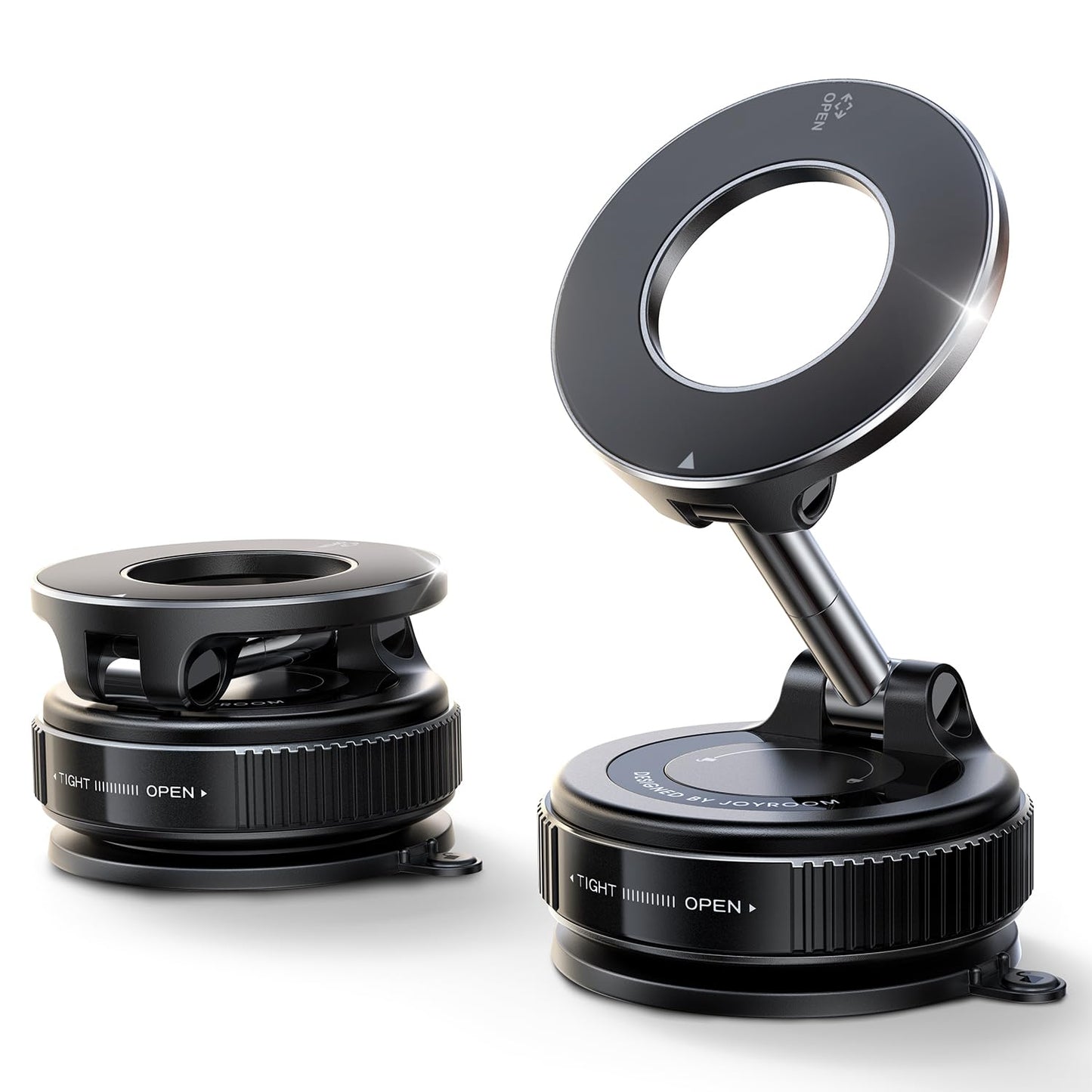 JOYROOM Suction Cup Phone Mount, Vacuum-Gel Phone Holder for Cars, 360? Metal Strut Magsafe Car Mount for iPhone 17 Pro Max/iPhone 16 15 14 13 12 &