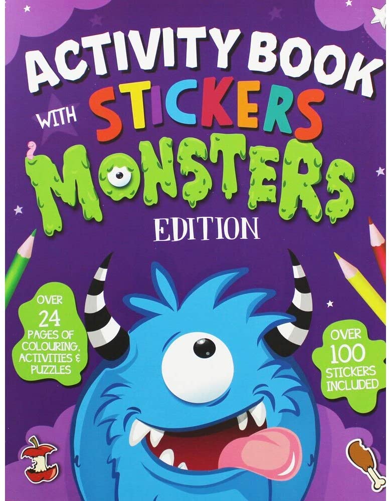 monsters - Activity Book, 26073-MONSC, Purple