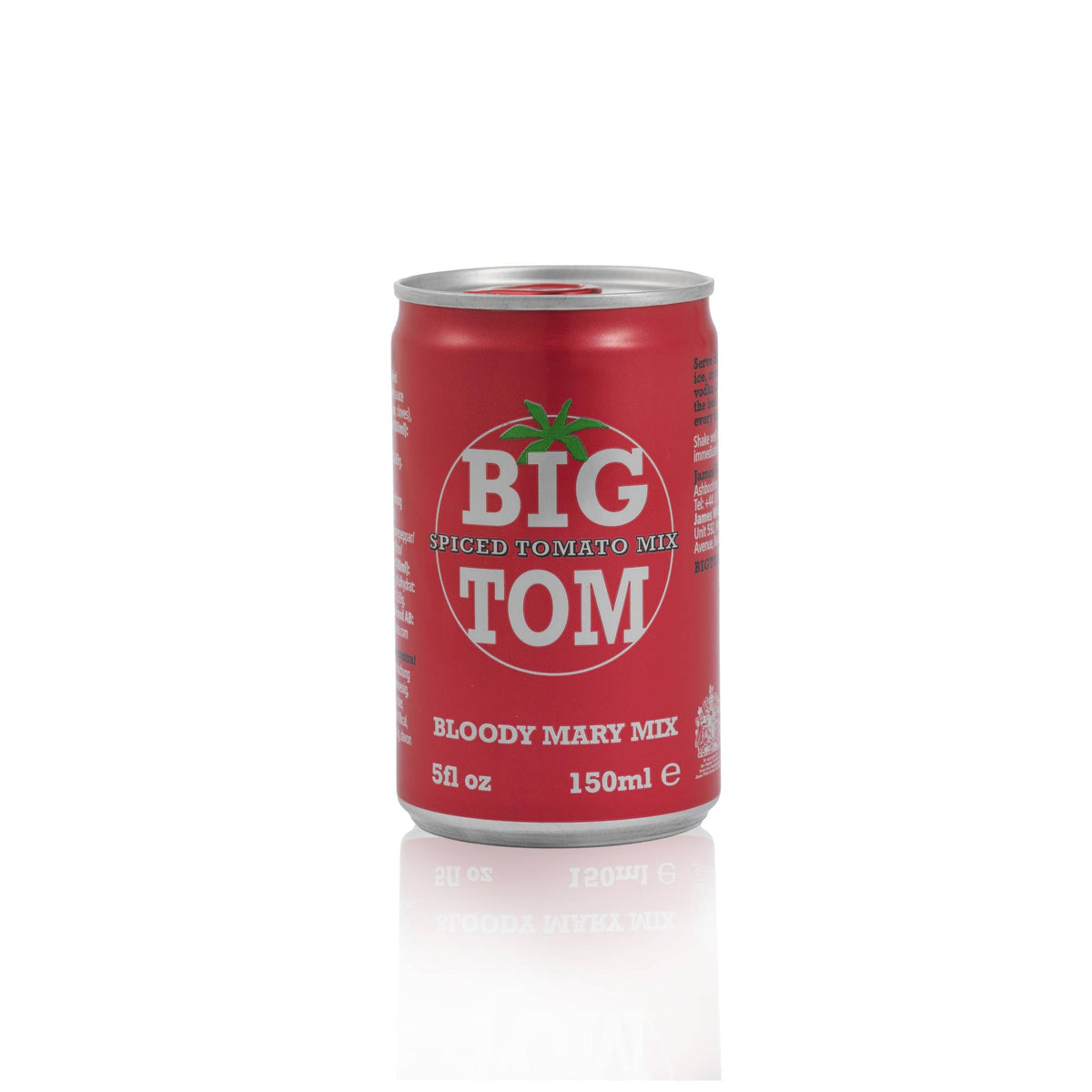 Big Tom Spiced Tomato Juice- Bloody Mary Mix can (150ml x 24 Cans) for The Best Bloody Mary...Every time!