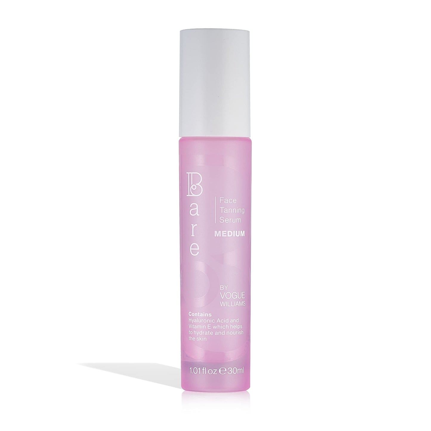 Bare by Vogue Face Medium Tanning Serum - Achieve a Natural and Sun-Kissed Glow - Radiant Glow Hydrating Formula - Even and Streak-Free Application -