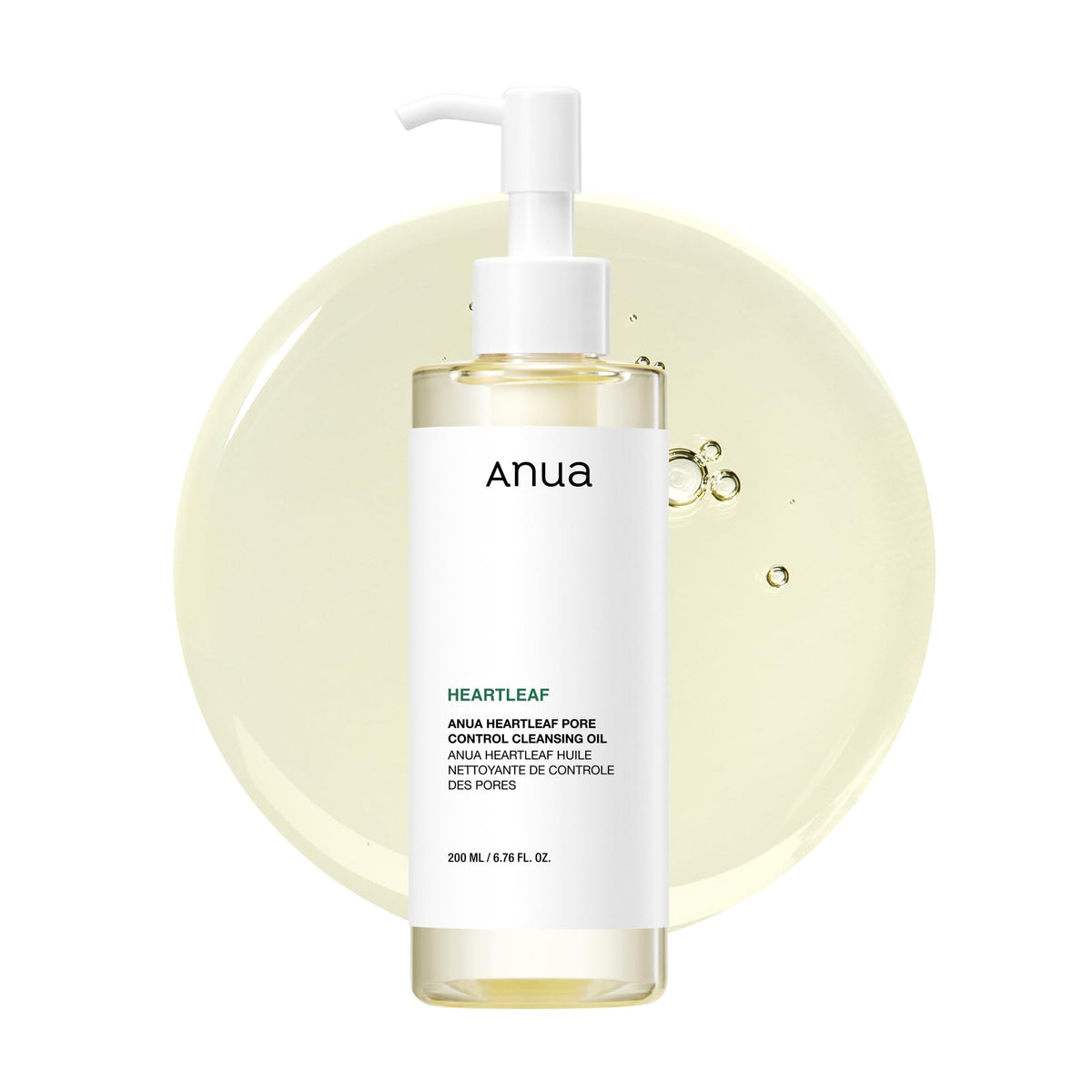 ANUA Heartleaf Pore Control Cleansing Oil, Oil Cleanser for Face, Makeup Blackhead Remover, Korean Skin Care, Original, 200ml/6.76 fl oz