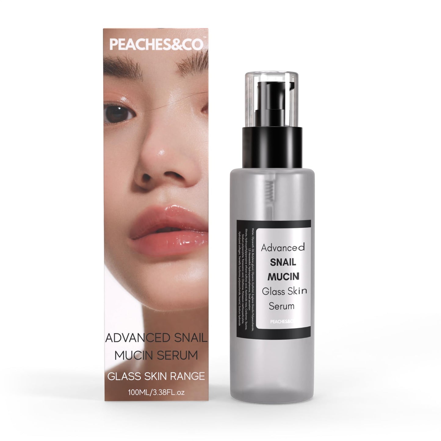 K-Beauty Advanced Snail Mucin Serum with 96% Snail Secretion Filtrate ? Ultra-light Glass skin Glow Serum with Intense Hydrating, Elasticity and Skin