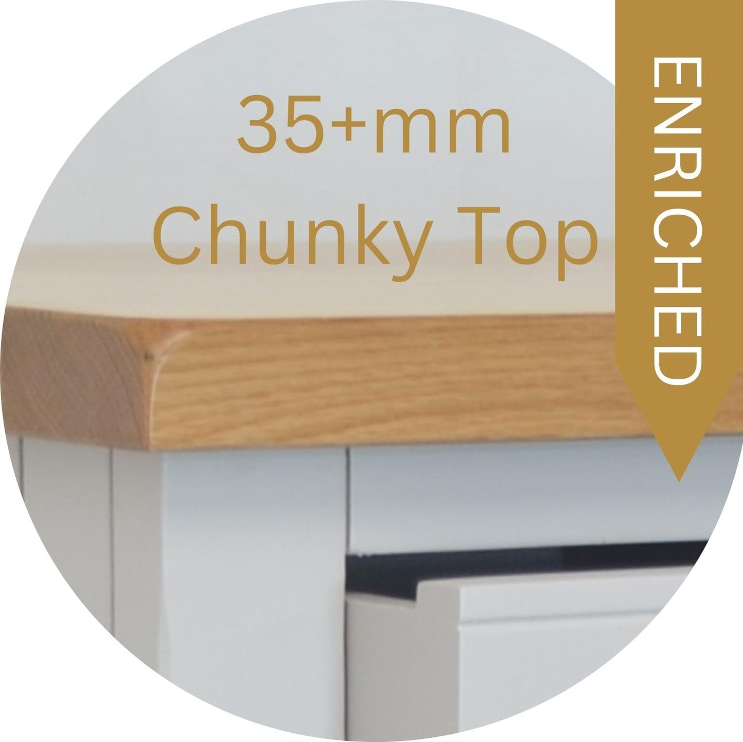 GROFurniture Cashmere Grey Side Table, Painted Grey End Table for Living Room, Slim Side Table or Small Bedside Table for Bedroom - Ready Assembled