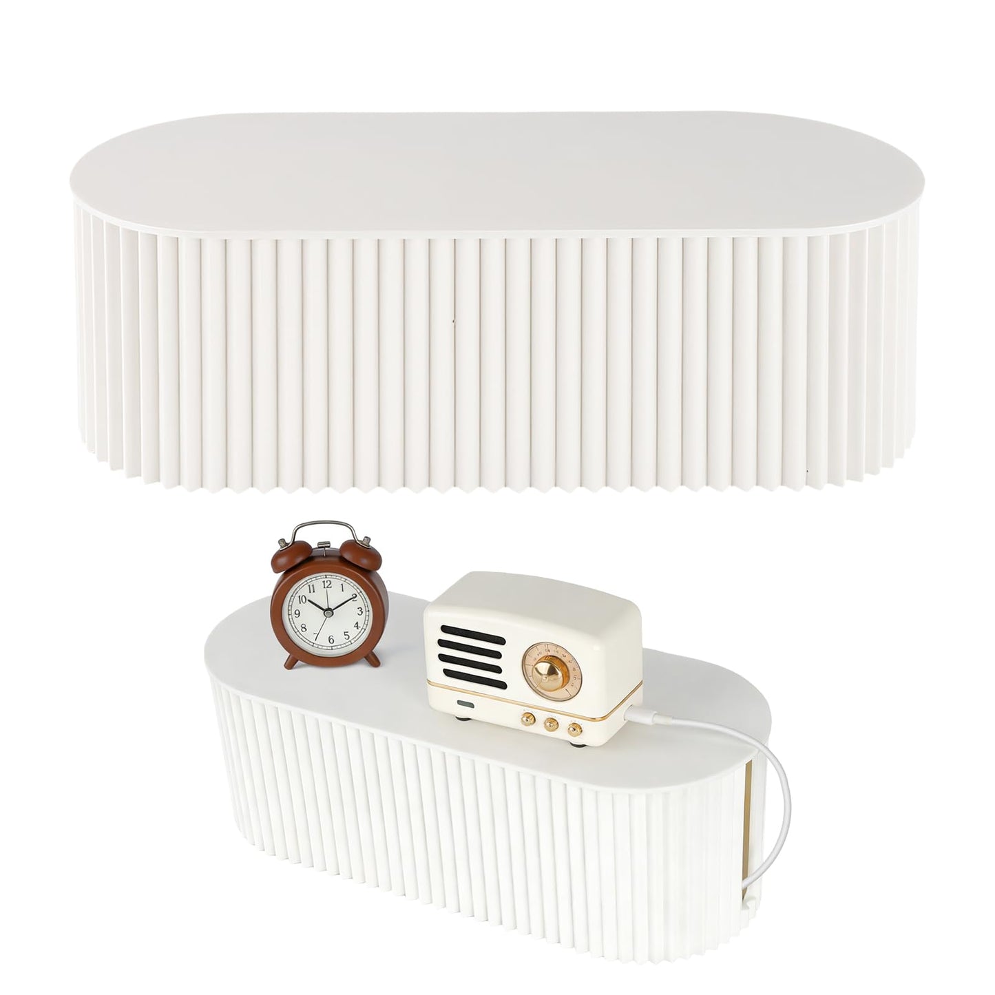 Cable Tidy Box - Nordic Style Cable Storage Box, Plug Router Wire Tidy? Case Organizer Power Strips Wires, Board Bracket Cable Management Cord