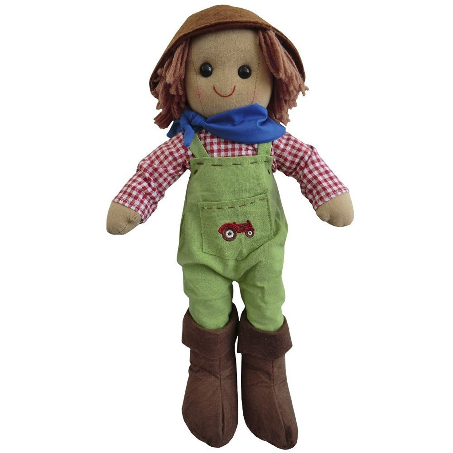 tractor rag doll 19cm