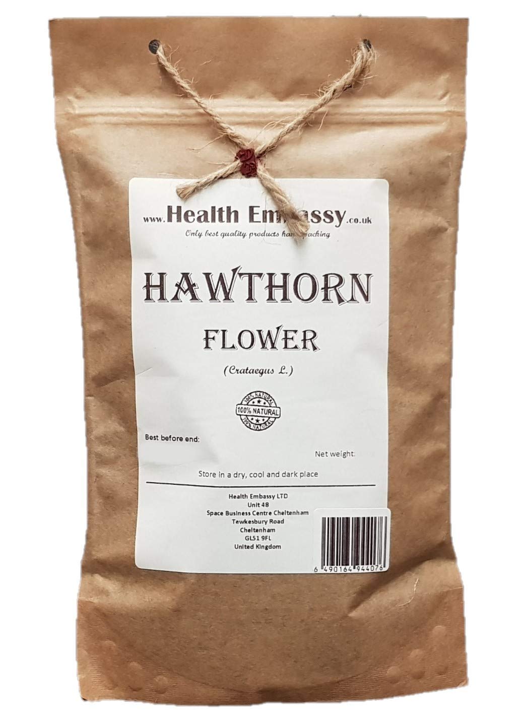 Health Embassy Hawthorn Flower (Crataegus L), 100 g