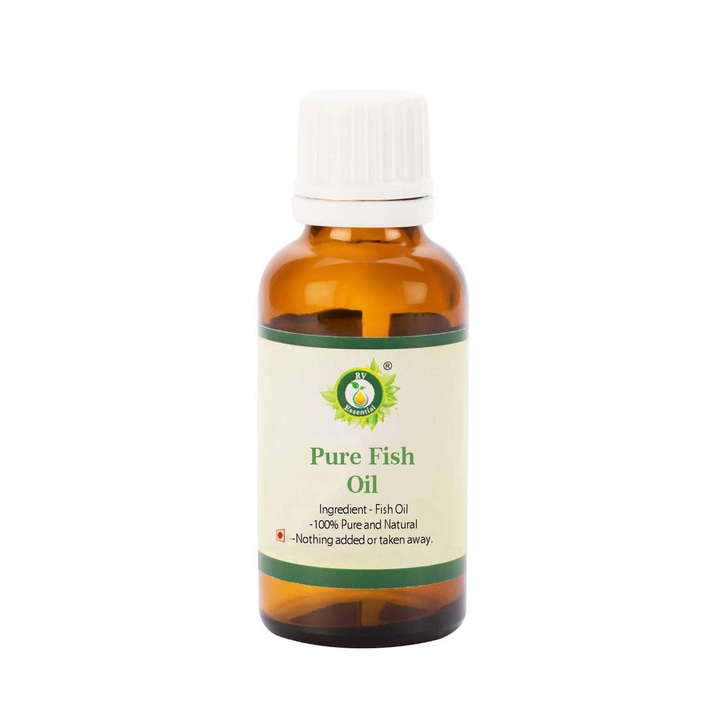 R V Essential Pure Fish Oil 10ml (0.338oz)- Cod Liver Fish Oil