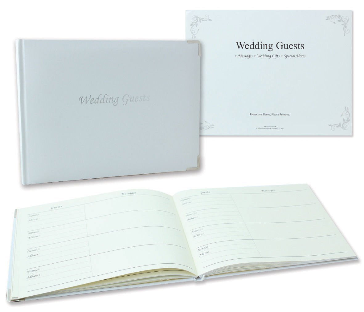 Tallon Wedding Guest Book with Keepsake Box