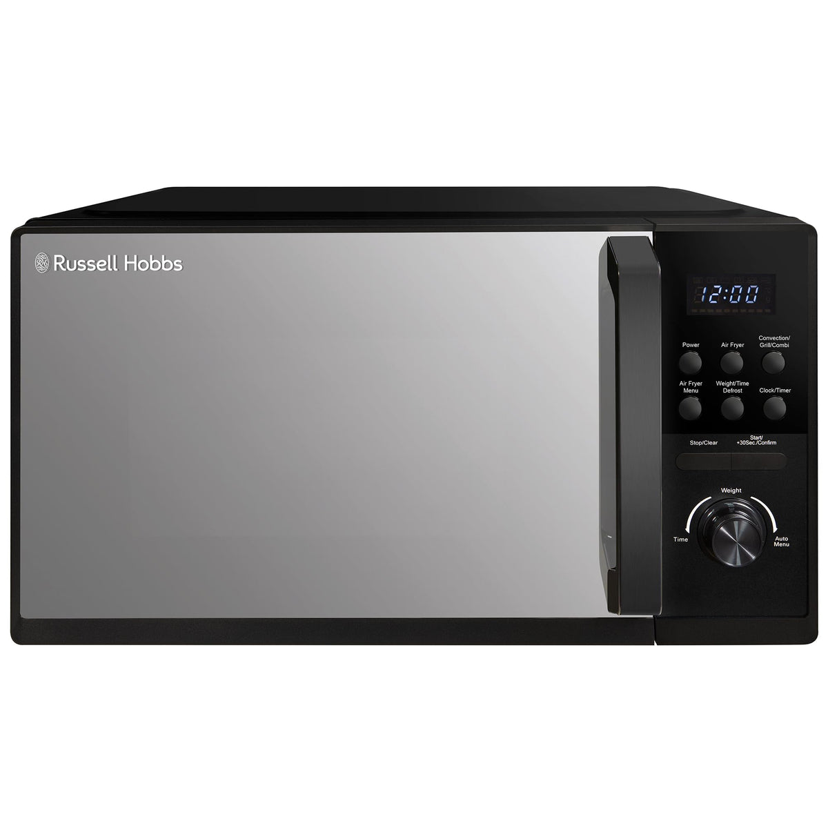 Russell Hobbs 25L 4-in-1 Digital Combination Microwave with Air Fryer Function, 10 Auto-Cook Settings, 900W with 5 Power Levels, Easy to Use, Defrost