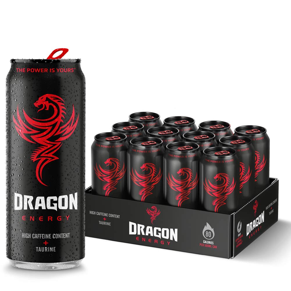 Dragon Energy Red Energy Drink 12 x 500ml Cans