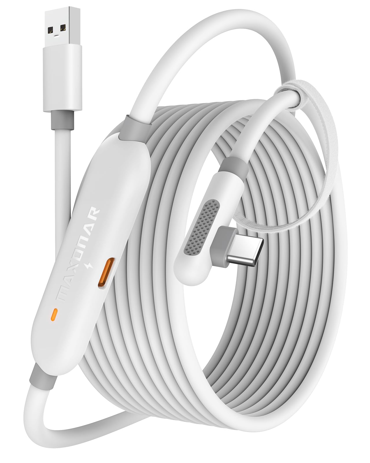 Maxonar VR Charging Link Cable 6m (Next-Gen Chip) USB C Cable Compatible with Meta Quest 3S/Quest 3/Oculus Quest 2/Pico 4 and PC VR Headset Steam VR
