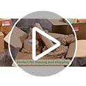 ecoTru UK Honeycomb Packing Paper 36cm x 50m, British Brand Bubble Wrap for Moving House Eco Alternative, Small Business Packaging for Shipping Wrapping & Void Fill, Recyclable & Biodegradable
