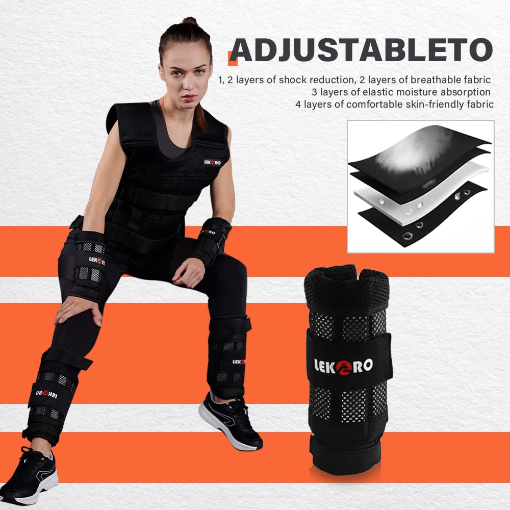 Wrist Arm Weights, Adjustable Wrist Weights, Removable Wrist Ankle Weights for Men Women, for Fitness, Walking, Jogging, Workout, Running, 1Pair 2