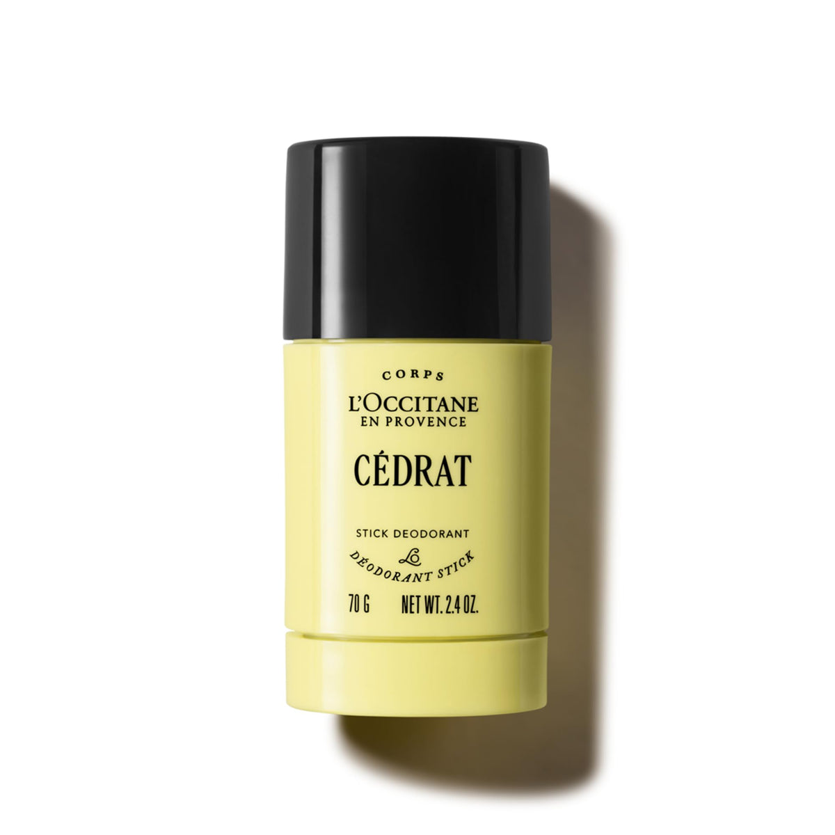 L'OCCITANE C?drat Stick Deodorant 70g, Long-Lasting Citrus Freshness, Refillable, Aluminum-Free and Alcohol-Free Formula, Luxury & Clean Men's Beauty