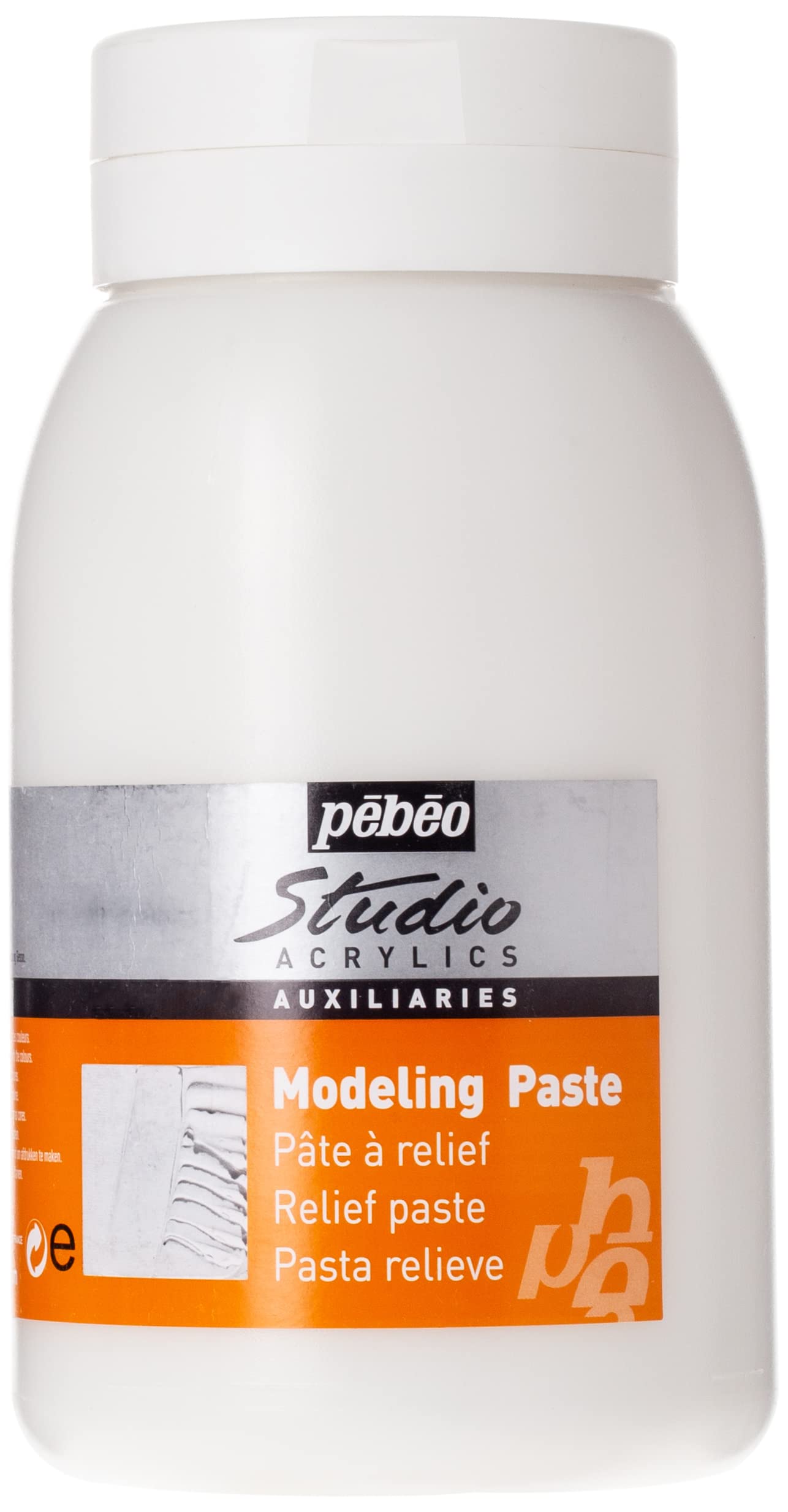 PEBEO 524160 Studio Modelling Paste 1 L, APP1,white