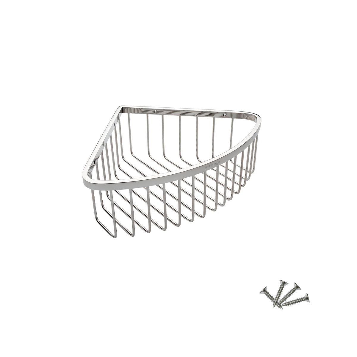Sagittarius 80S1 Corner Shower Caddy ? Rustproof Stainless Steel SUS 304, 8?cm Deep Shelf, Durable Organizer, Corner Storage, Chrome
