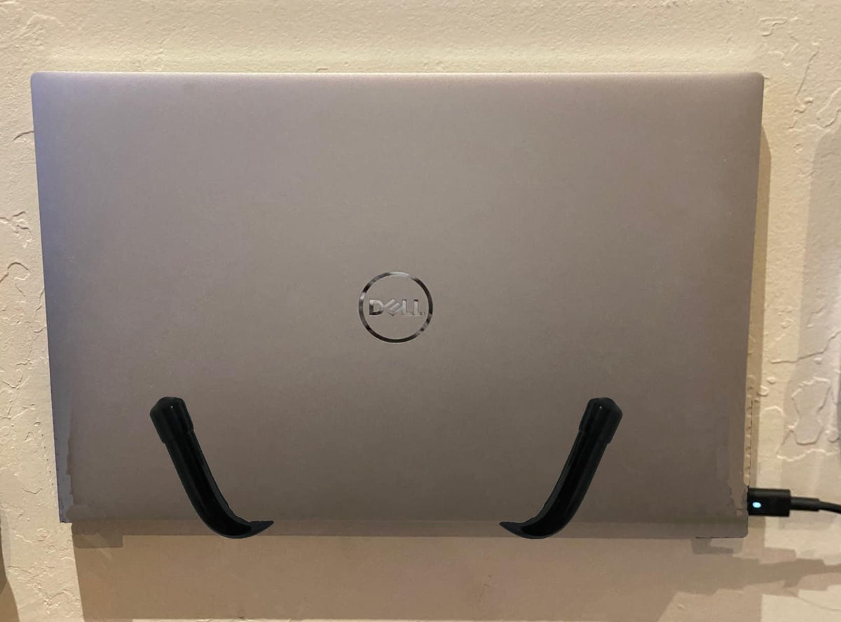 Laptop Wall Mount, Adjustable Universal Storage Organizer for Laptops, MacBook, Keyboard, Tablets, Mouse, iPad and More for Office and Home