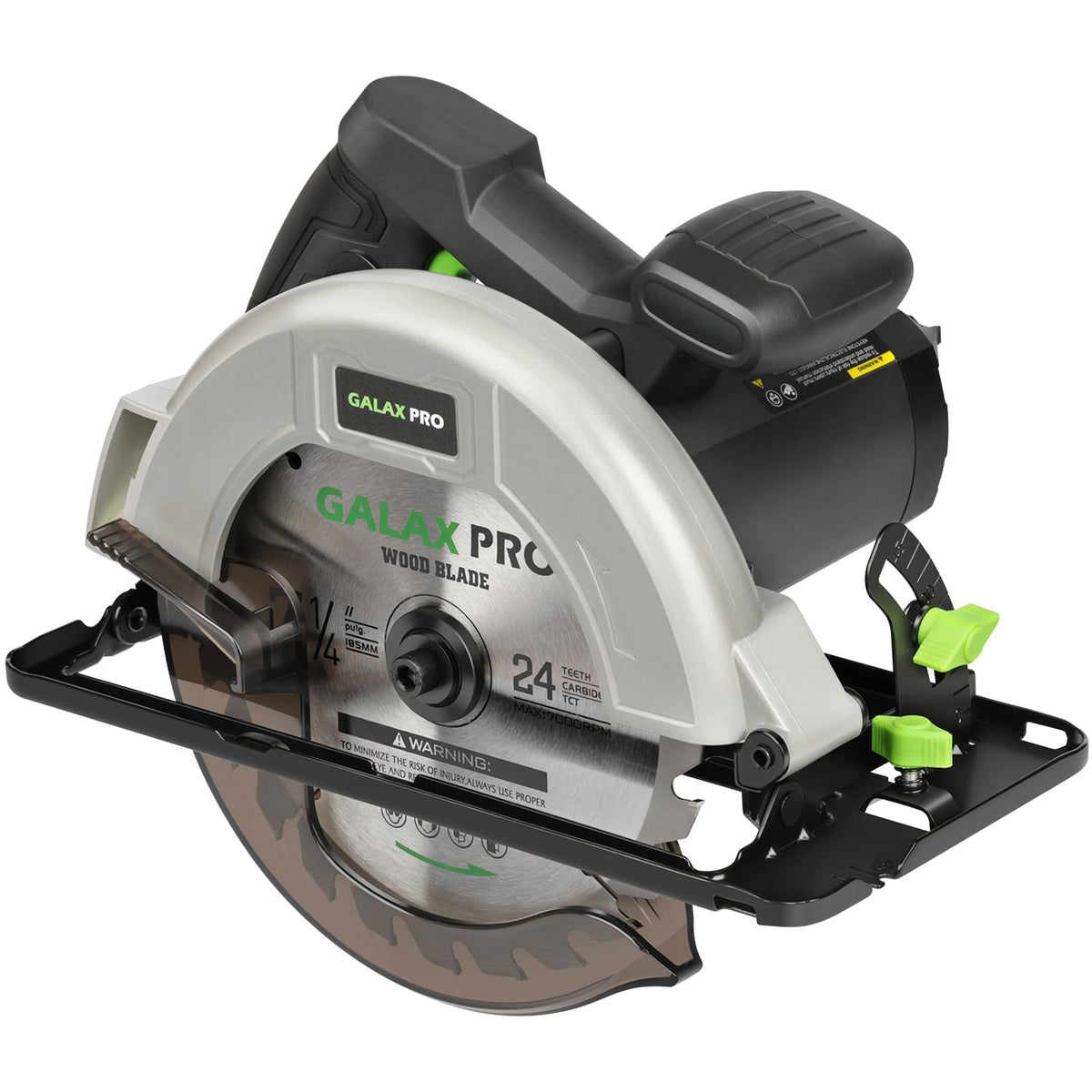 GALAX PRO 1400W Circular Saws, Max 6000 RPM Pure Copper Motor Electric Saws, Adjustable Cutting Depth and Angle: 62mm(90 ?)-48mm(45 ?), Dust