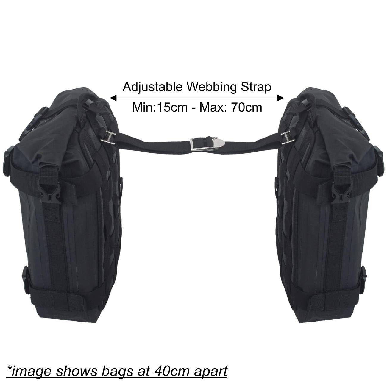 Lomo Motorcycle Adventure Pannier Dry Bags - Large (1 Pair)