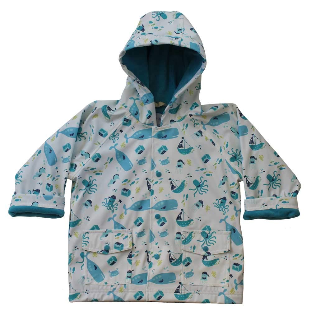 Powell Craft DEEP SEA Print Rain mac