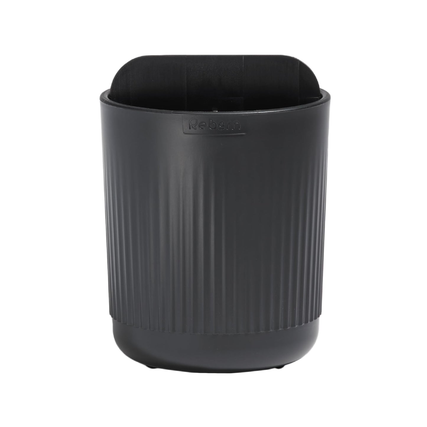 ReBorn Recycled Toothbrush Holder - Three Compartments Bathroom Caddy - Raised Level Insert for Drainage - Removable Parts for Easy Cleaning - Made in