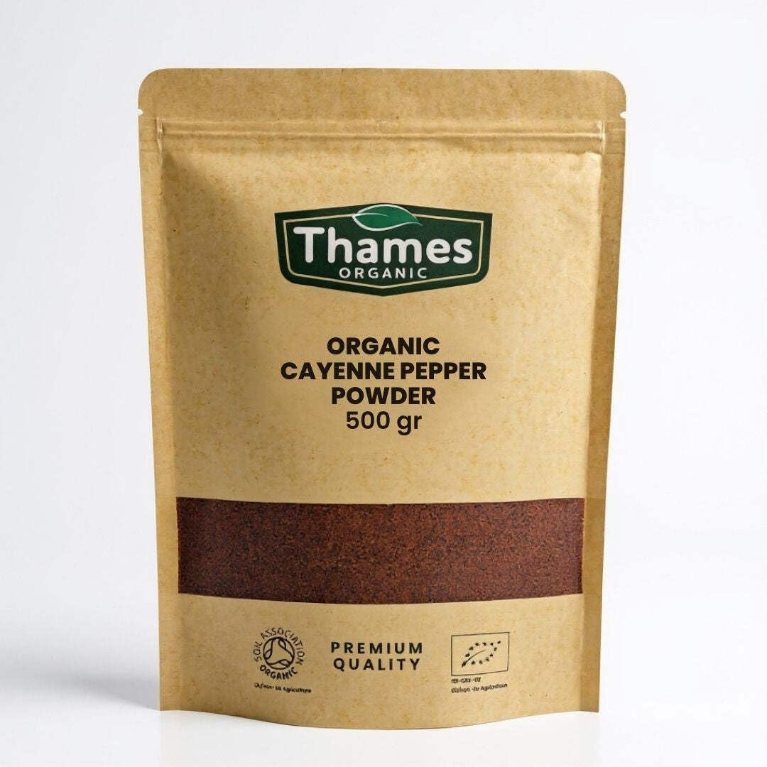 Organic Cayenne Pepper Powder, ? Ground Cayenne Chili Spice ? Non-GMO, No Additives ? Certified Organic ? Ideal for Cooking & Seasoning ? Resealable