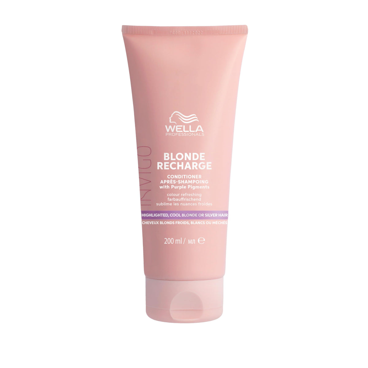 Wella Professionals Invigo Blonde Recharge Conditioner - Refresh & Maintain Cool Blonde Hair Colour & Hair Toner for Brassy Hair - With Vitamin E