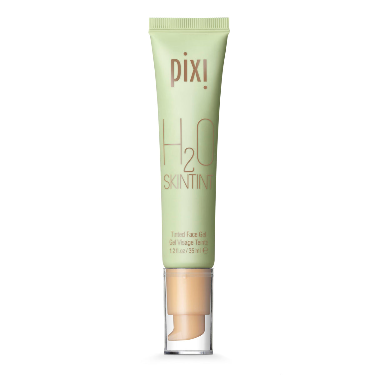Pixi H2O SkinTint | Tinted Gel Moisturiser | Lightweight, Hydrating & Water-Resistant | Evens Tone & Reduces Redness | Beige | 1.2 fl oz/35 ml